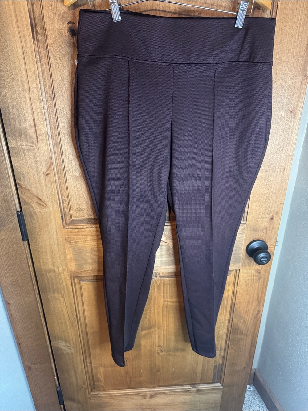 Nine West High-Waist Brown Ponte Leggings